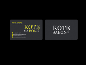 Business Card Design by Creations Box 2015 for Kote Sa Bon | Design: #7383127