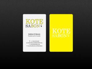 Business Card Design by Creations Box 2015 for Kote Sa Bon | Design: #7383129