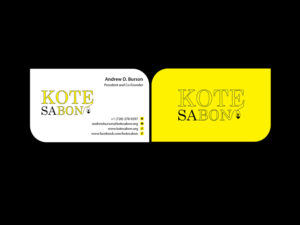 Design de Carte de Visite par Creations Box 2015 pour Kote Sa Bon | Design : #7383143
