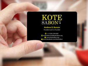 Business Card Design by Creations Box 2015 for Kote Sa Bon | Design: #7383146