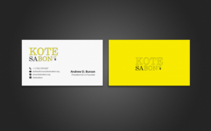 Business Card Design by chandrayaan.creative for Kote Sa Bon | Design: #7382854