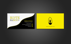 Design de Carte de Visite par chandrayaan.creative pour Kote Sa Bon | Design : #7382860