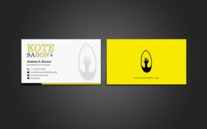 Design de Carte de Visite par chandrayaan.creative pour Kote Sa Bon | Design : #7382862