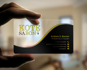 Design de Carte de Visite par chandrayaan.creative pour Kote Sa Bon | Design : #7382870