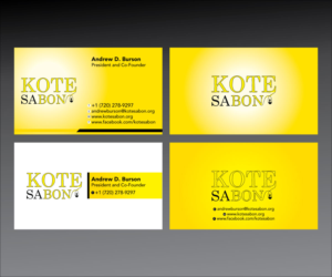 Business Card Design by GMWIRE for Kote Sa Bon | Design: #7395513