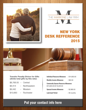 Flyer Design by theblueart for The Marrone Law Firm, P.C. | Design #7395904
