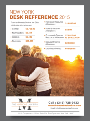 Flyer Design by rkailas for The Marrone Law Firm, P.C. | Design: #7393615