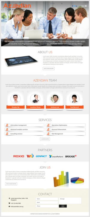 Information Management & Advanced Analytics Company Needs a Web Design | Web Design by -Marc-