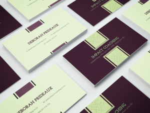 Business Card Design by kaze_ for Impact Coaching | Design: #7403656