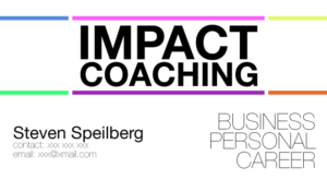 Diseño de Tarjeta de Presentación por shzyb para Impact Coaching | Diseño #7372306