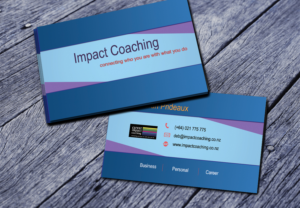 Diseño de Tarjeta de Presentación por design idea para Impact Coaching | Diseño #7507071