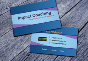 Diseño de Tarjeta de Presentación por design idea para Impact Coaching | Diseño: #7509782