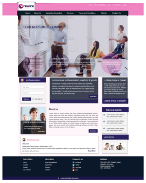 Web Design by kranthi.siriit for Nspire Marketing & Design | Design: #7511584