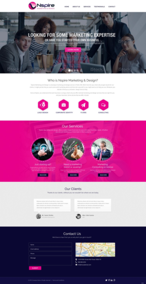 Web Design by pb for Nspire Marketing & Design | Design: #7382349
