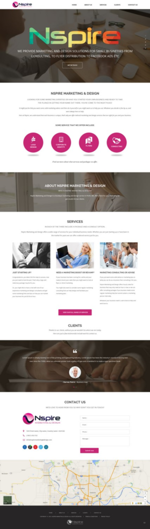 Web Design by pb for Nspire Marketing & Design | Design: #7384280