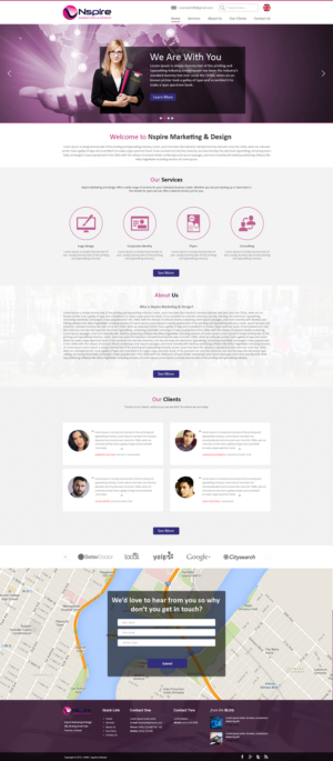 Web Design par Pram Shaw pour Nspire Marketing & Design | Design #7427742