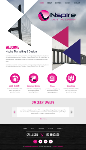 Web Design by rightway for Nspire Marketing & Design | Design: #7381599