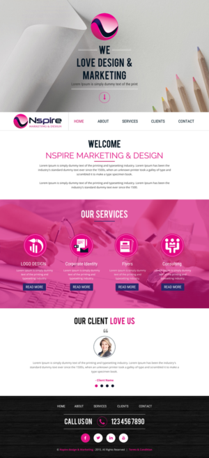 Web Design by rightway for Nspire Marketing & Design | Design: #7381622