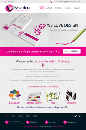 Web Design by rightway for Nspire Marketing & Design | Design: #7381623