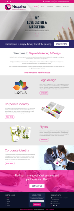 Web Design by rightway for Nspire Marketing & Design | Design: #7381630