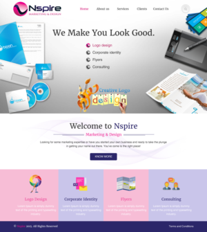 Web Design by rightway for Nspire Marketing & Design | Design: #7381637