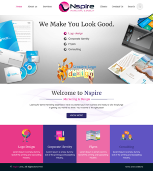 Web Design by rightway for Nspire Marketing & Design | Design: #7407211