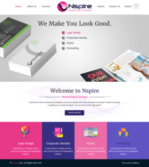 Web Design by rightway for Nspire Marketing & Design | Design: #7466022