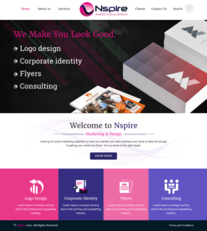 Web Design by rightway for Nspire Marketing & Design | Design: #7466037