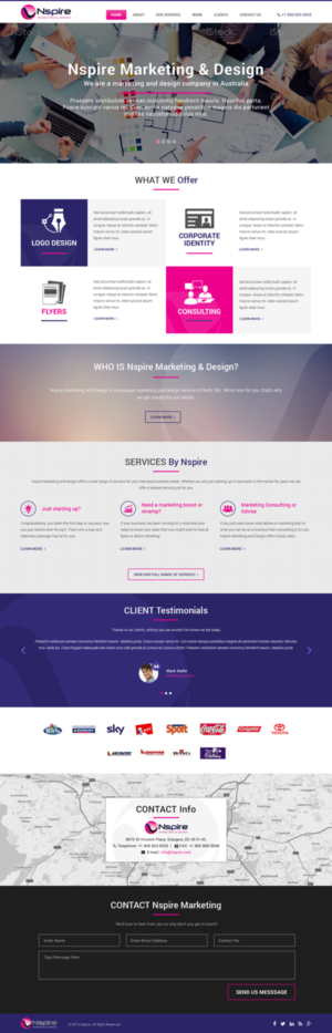 Web Design by Atom for Nspire Marketing & Design | Design: #7506128