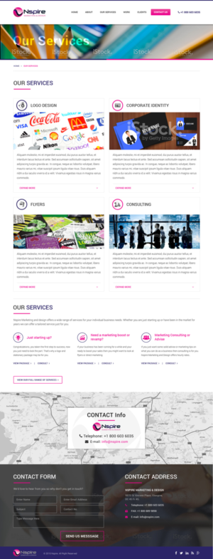 Web Design by Atom for Nspire Marketing & Design | Design: #7624699