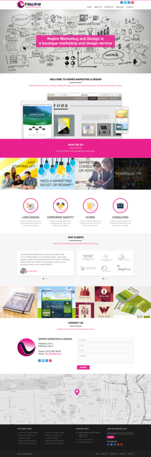 Web Design by pivotaldesign.biz for Nspire Marketing & Design | Design: #7381455