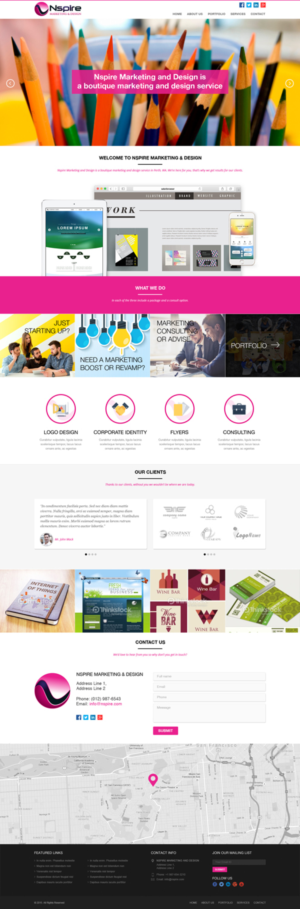 Web Design by pivotaldesign.biz for Nspire Marketing & Design | Design: #7381457