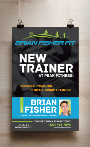 business flyer with personal photo