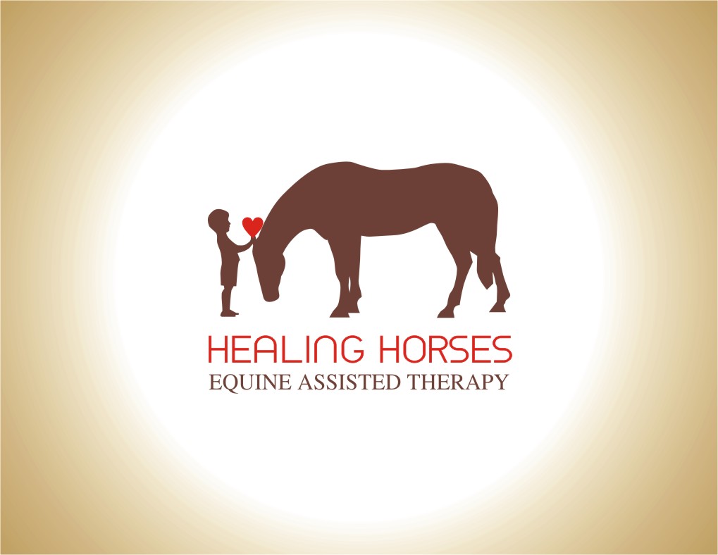 Elegant, Playful, Building Logo Design for Healing Horses, Equine