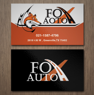 Design de Carte de Visite par Lanka Ama pour Fox Auto | Design : #7389472