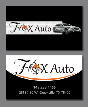 Business Card Design by Lanka Ama for Fox Auto | Design: #7393549
