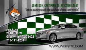 Design de Carte de Visite par antonioschjang pour Fox Auto | Design : #7408941
