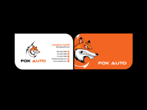 Business Card Design by Creations Box 2015 for Fox Auto | Design: #7406379