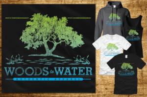 Woods to Water  | Diseño de Camiseta por CoffeeBreak88