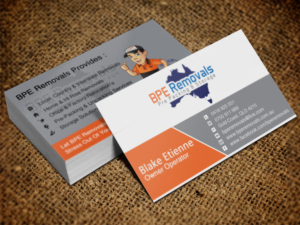 Visitenkarten-Design von Lanka Ama für BPE Removals | Design: #9463491