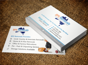 Business Card Design by Lanka Ama for BPE Removals | Design: #9463518