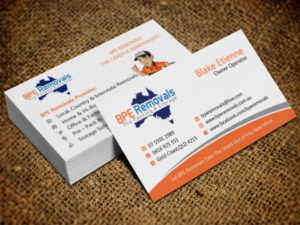 Business Card Design by Lanka Ama for BPE Removals | Design: #9463520