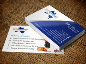 Business Card Design by Lanka Ama for BPE Removals | Design: #9463523