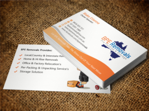 Business Card Design by Lanka Ama for BPE Removals | Design: #9463531