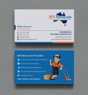 Business Card Design by chandrayaan.creative for BPE Removals | Design: #9468093