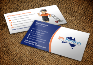 Business Card Design by chandrayaan.creative for BPE Removals | Design: #9468255