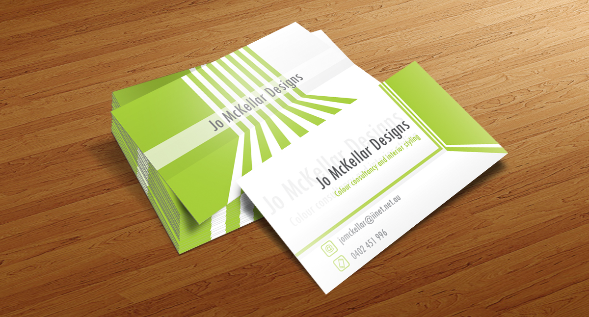 Business Card Design by Ricky for Jo McKellar Designs | Design #1857318