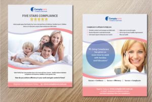 Create a flyer for a childcare compliance software | Design de Flyer par alex989