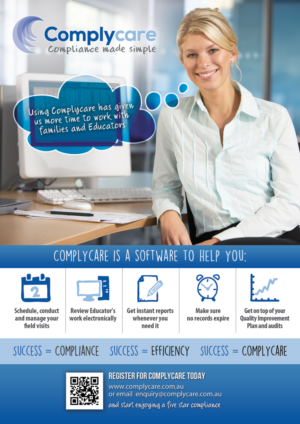 Create a flyer for a childcare compliance software | Flyer-Design von alessandroevge