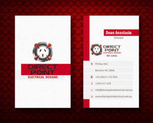 Visitenkarten-Design von Akaram Advertising für Direct Point Electrical Pty Ltd | Design: #7411253